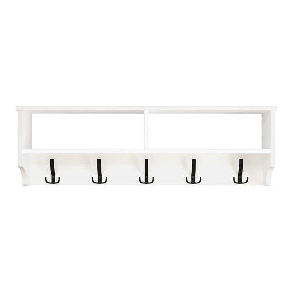 [en.casa] Wandkapstok Åstorp met 2 vakken 37x120x22 cm - 2 varianten