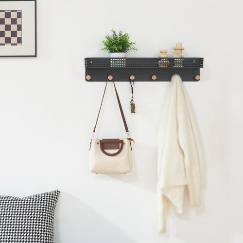 Wandkapstok Jäller 60x14x12 cm [en.casa]