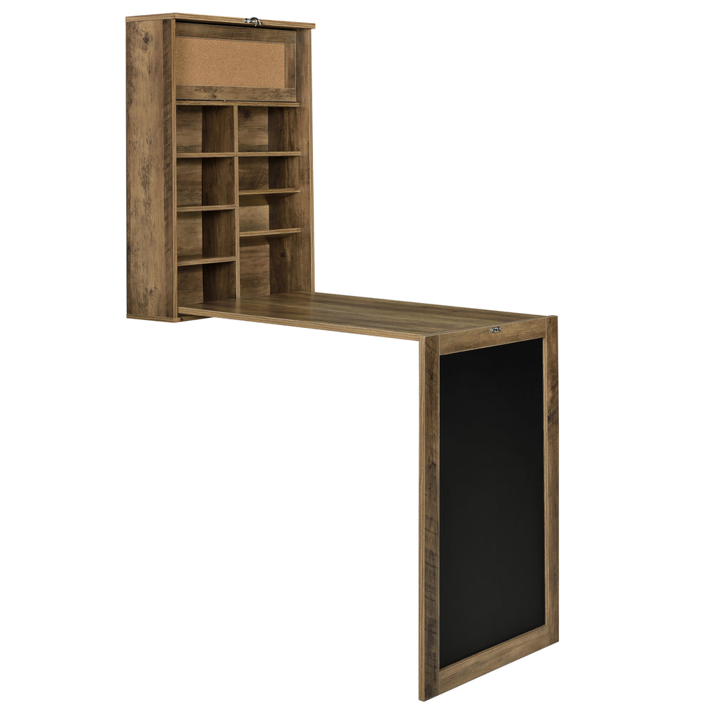 Wandklapptafel Kläppen met plank in verschillende kleuren [en.casa] - premiumXL