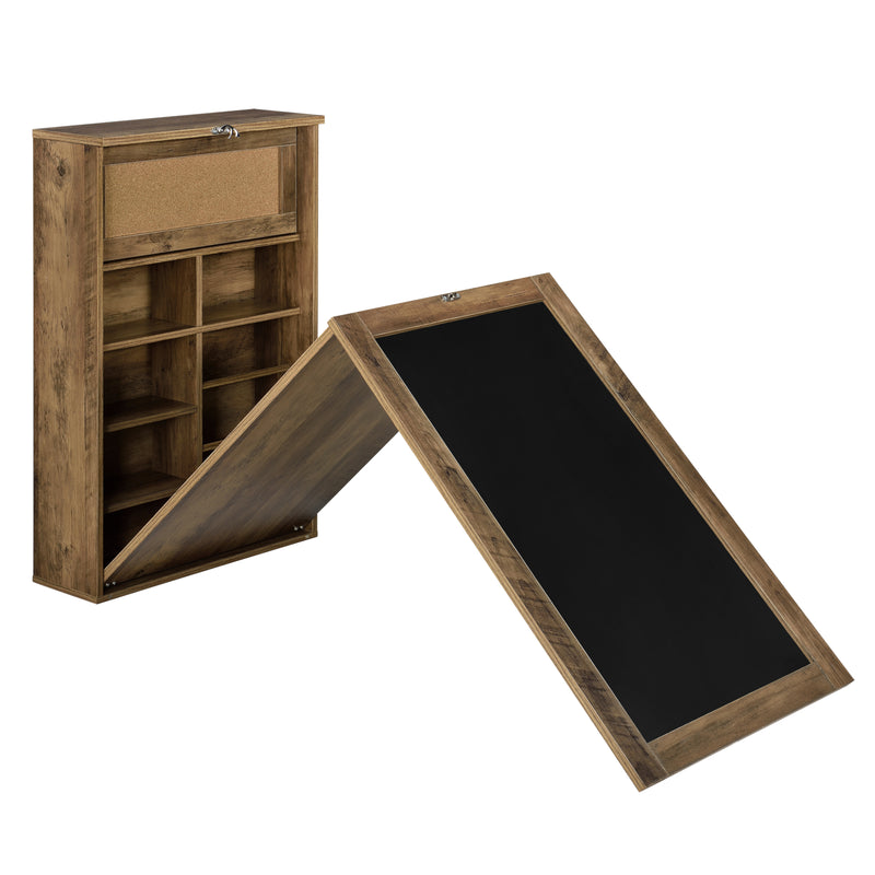 Maatschets Klaptafel voor wandmontage met krijtbord - verschillende kleuren