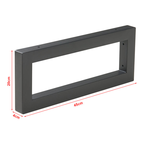 Ophangbeugel set van 2 Hawangen zwart [en.casa]