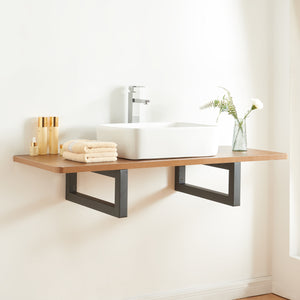 Ophangbeugel set van 2 Hawangen zwart [en.casa]