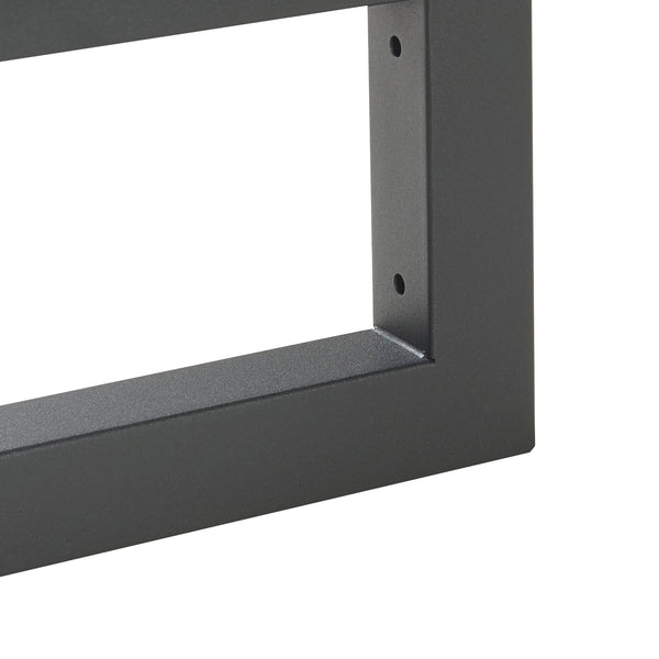 Ophangbeugel set van 2 Hawangen zwart [en.casa]