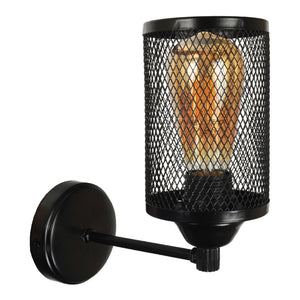 [lux.pro] Wandlamp Kenilworth zwart E27