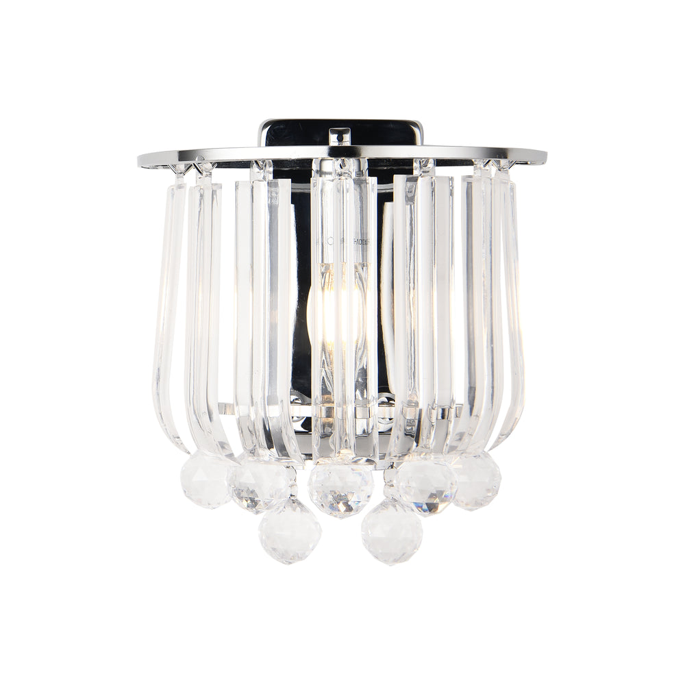 Wandlamp Alnwick E14 chroomkleurig lux.pro
