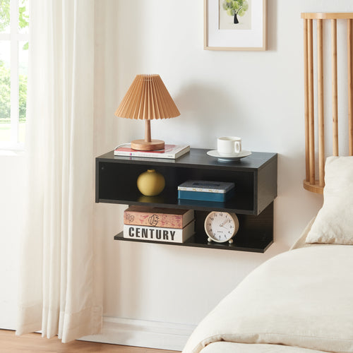 Wandrek Gauldal 57x30x32 cm Zwart [en.casa] - premiumXL