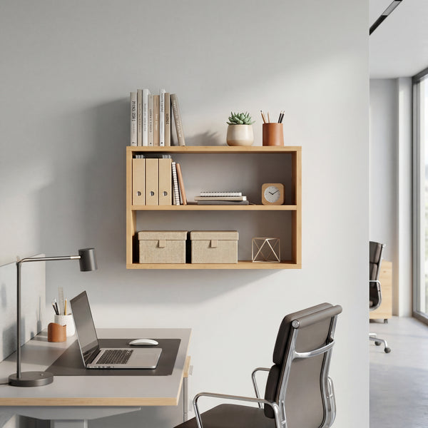 [en.casa] Wandrek keukenrek Gol 50x15x30 cm bamboe