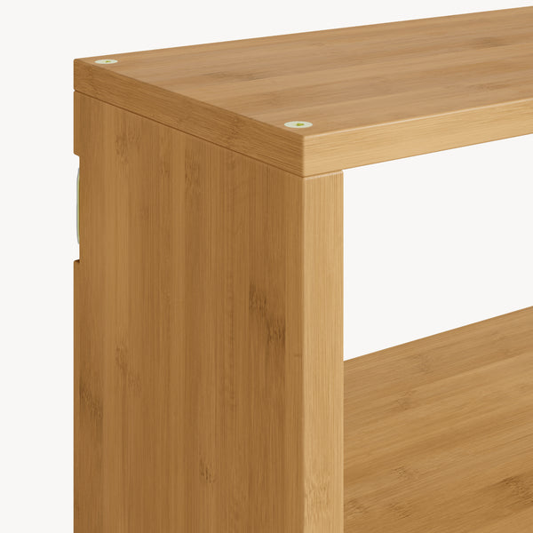 [en.casa] Wandrek keukenrek Gol 50x15x30 cm bamboe