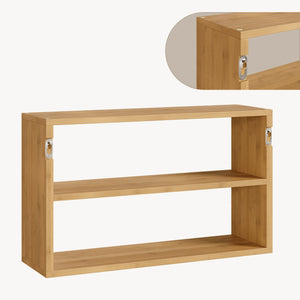[en.casa] Wandrek keukenrek Gol 50x15x30 cm bamboe