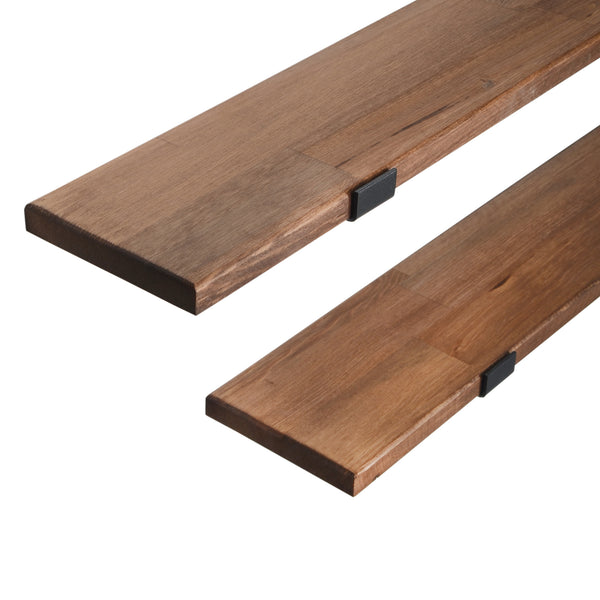 [en.casa] Wandplank set van 2 Løgstør 75x14x14 cm - 2 varianten