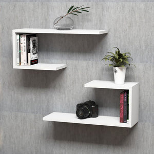 Wandplank - Set Årslev 2 - dlg. 27 x 60 x 20 cm tot ca. 5 kg [en.casa] - premiumXL