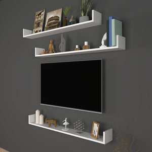 Wandplank Höganäs 3 - dlg. in verschillende maten en kleuren [en.casa] - premiumXL