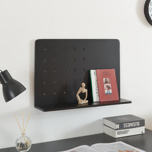 Wandrek Dønna 60x15x40cm Zwart [en.casa] - premiumXL