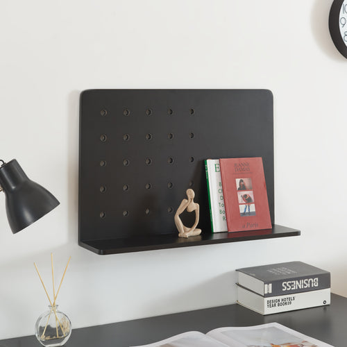 Wandrek Dønna 60x15x40cm Zwart [en.casa] - premiumXL