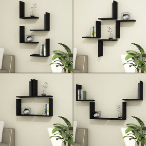 [en.casa] Wandplank set van 4 Broby - 3 varianten