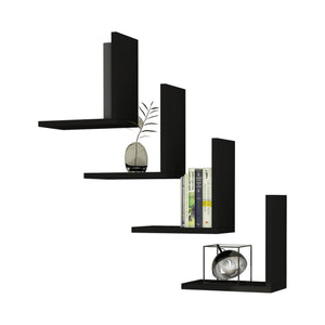 [en.casa] Wandplank set van 4 Broby - 3 varianten