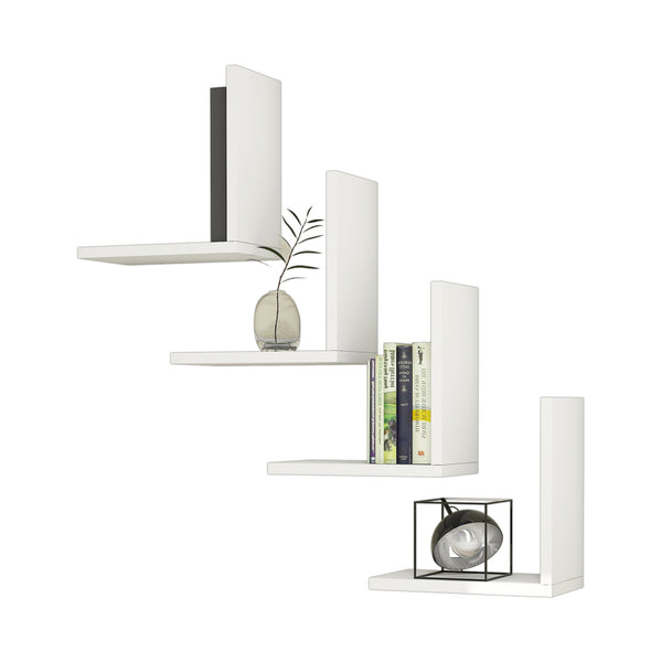 [en.casa] Wandplank set van 4 Broby - 3 varianten