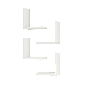 [en.casa] Wandplank set van 4 Broby - 3 varianten