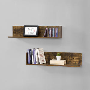 Wandplank Elverum set van 2 75x16,5x16,5 cm - 3 varianten