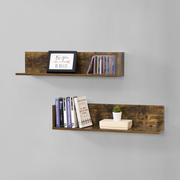 Wandplank Elverum set van 2 75x16,5x16,5 cm - 3 varianten