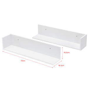 Wandplank Elverum set van 2 75x16,5x16,5 cm - 3 varianten