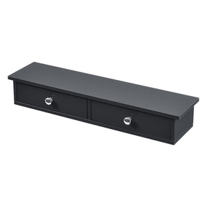 Wandplank Geeste met 2 lades 60x15x10 cm [en.casa]