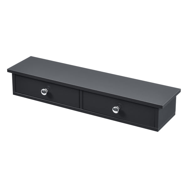 Wandplank Geeste met 2 lades 60x15x10 cm [en.casa]