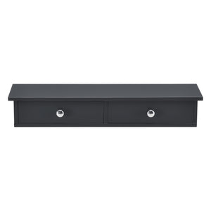 Wandplank Geeste met 2 lades 60x15x10 cm [en.casa]