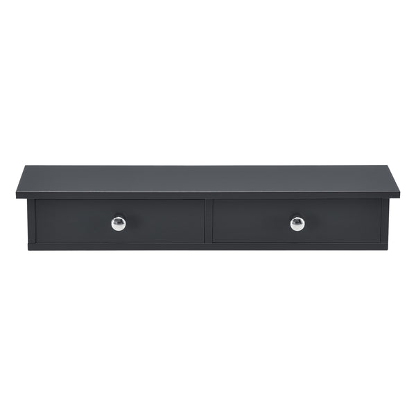 Wandplank Geeste met 2 lades 60x15x10 cm [en.casa]