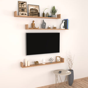 [en.casa] Wandplank set van 3 Höganäs - 8 varianten