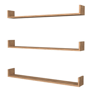 [en.casa] Wandplank set van 3 Höganäs - 8 varianten