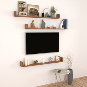 [en.casa] Wandplank set van 3 Höganäs - 8 varianten