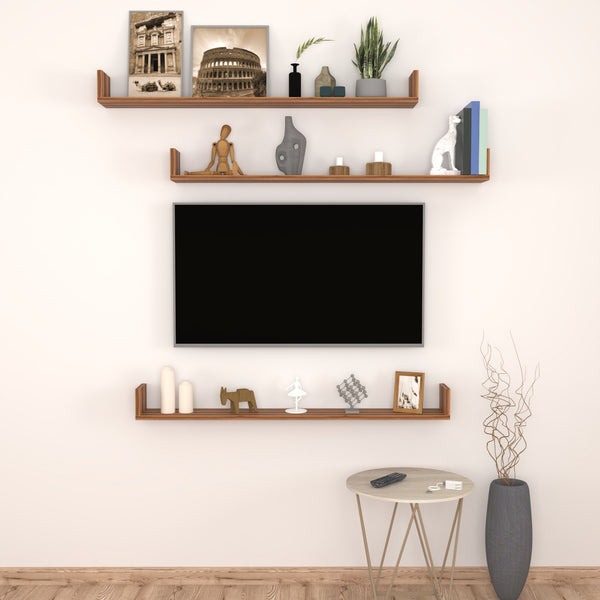 [en.casa] Wandplank set van 3 Höganäs - 8 varianten