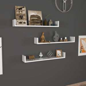 [en.casa] Wandplank set van 3 Höganäs - 8 varianten