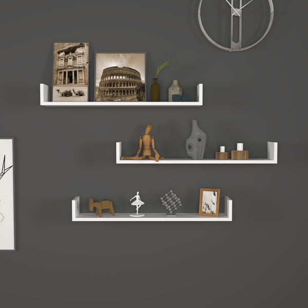 [en.casa] Wandplank set van 3 Höganäs - 8 varianten