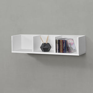 Wandrek wandplank Isua met 3 vakken 75x17x17 cm - 3 varianten