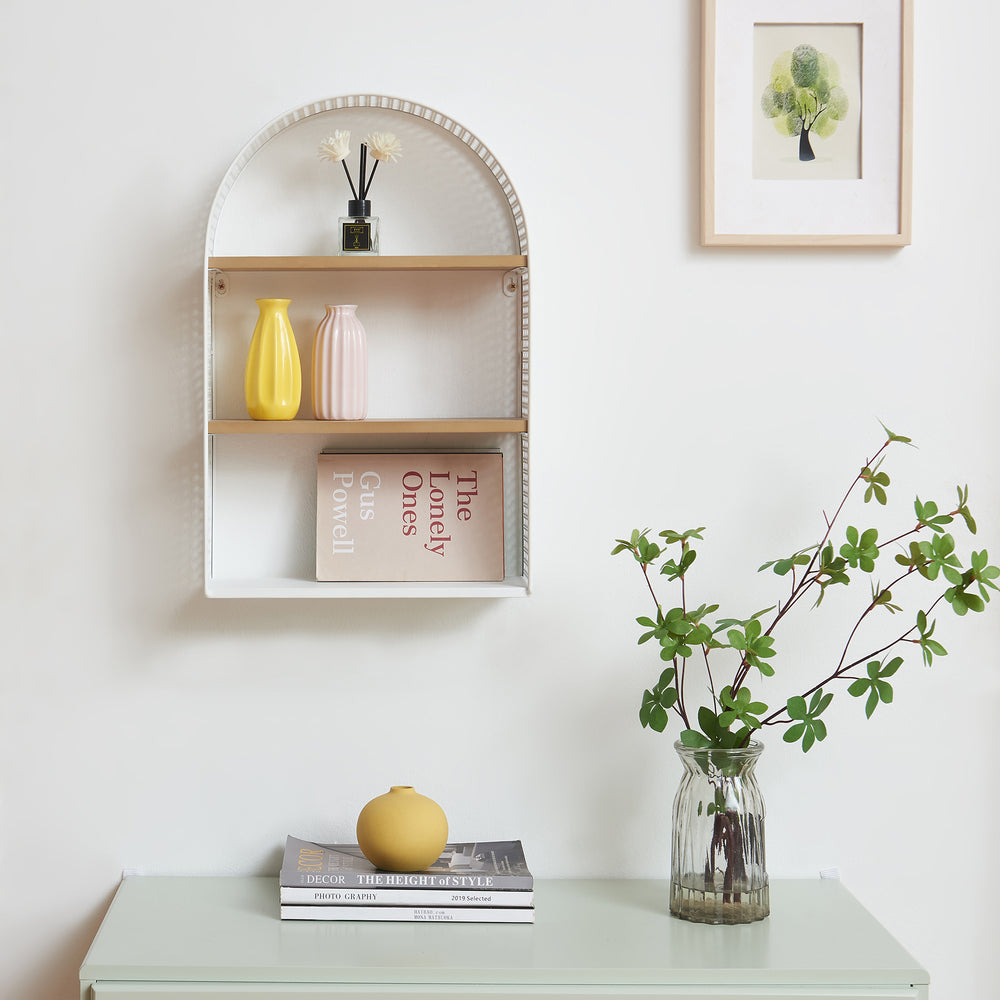 Wandrek Jäller met 3 planken 53x35x14 cm [en.casa]