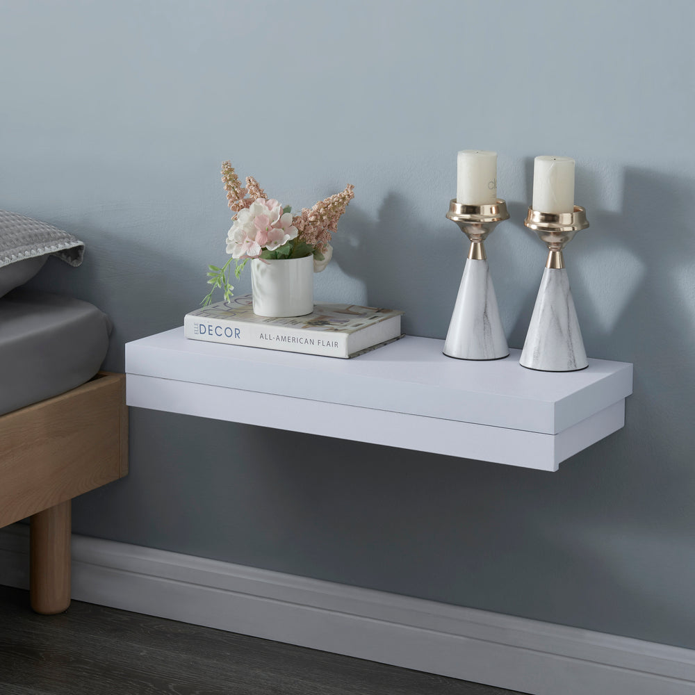Wandplank Karkkila met lade [en.casa] - premiumXL