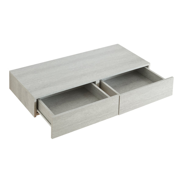 [en.casa] Wandplank Karstula met 2 lades 80x35x12 cm - 2 varianten
