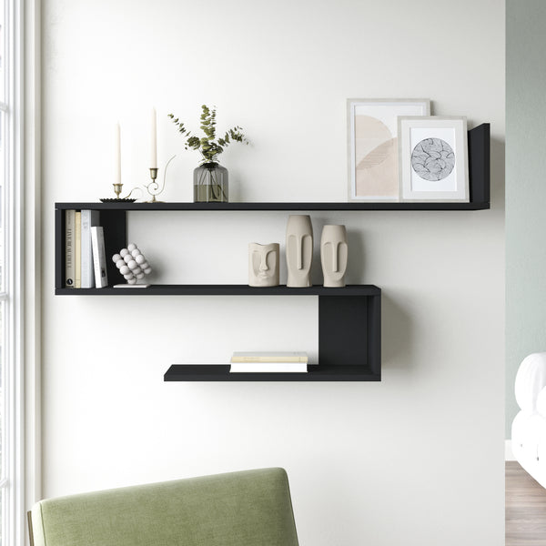 [en.casa] Wandplank Kitee 120x14,5x71,5cm - 5 varianten