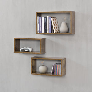 Wandplank Mandal set van 3 - 3 varianten