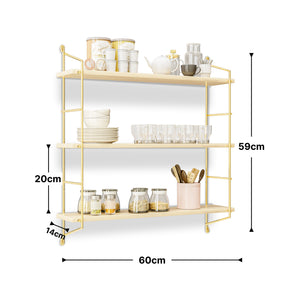 Keukenrek Myrskylä wandrek 59x60x14 cm [en.casa]