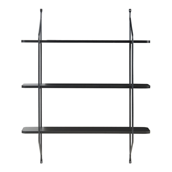 Wandrek Østfold met 3 planken 100x80x21 cm [en.casa]