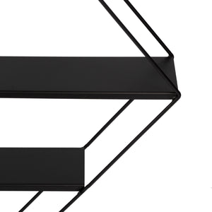 [en.casa] Wandrek Polvijärvi met 3 planken zwart - 2 varianten