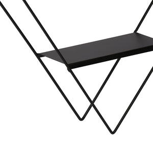 [en.casa] Wandrek Polvijärvi met 3 planken zwart - 2 varianten