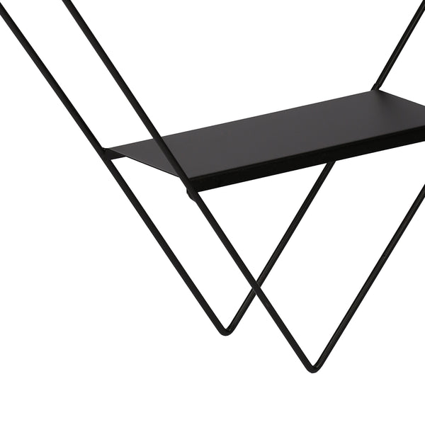 [en.casa] Wandrek Polvijärvi met 3 planken zwart - 2 varianten