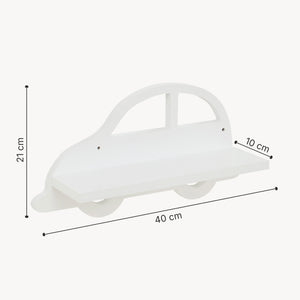 [en.casa] Wandplank voor kinderen Skanderborg wit - 8 varianten