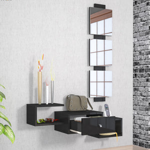 [en.casa] Wandplank met spiegel Brædstrup - 2 varianten