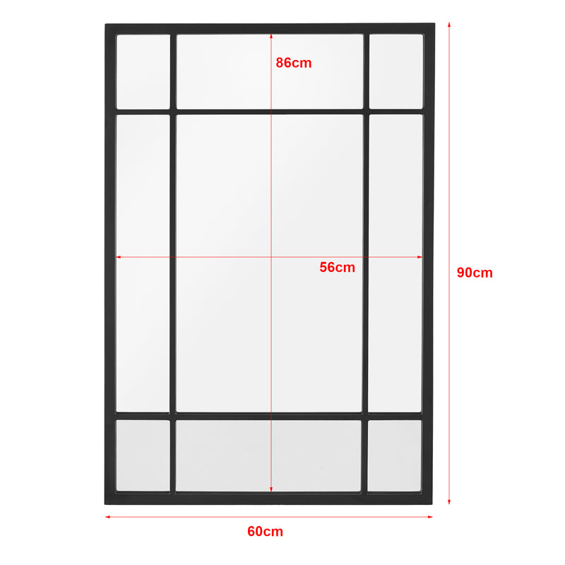 Maatschets [en.casa] Spiegel Colobraro hangend 90x60 cm - 2 varianten