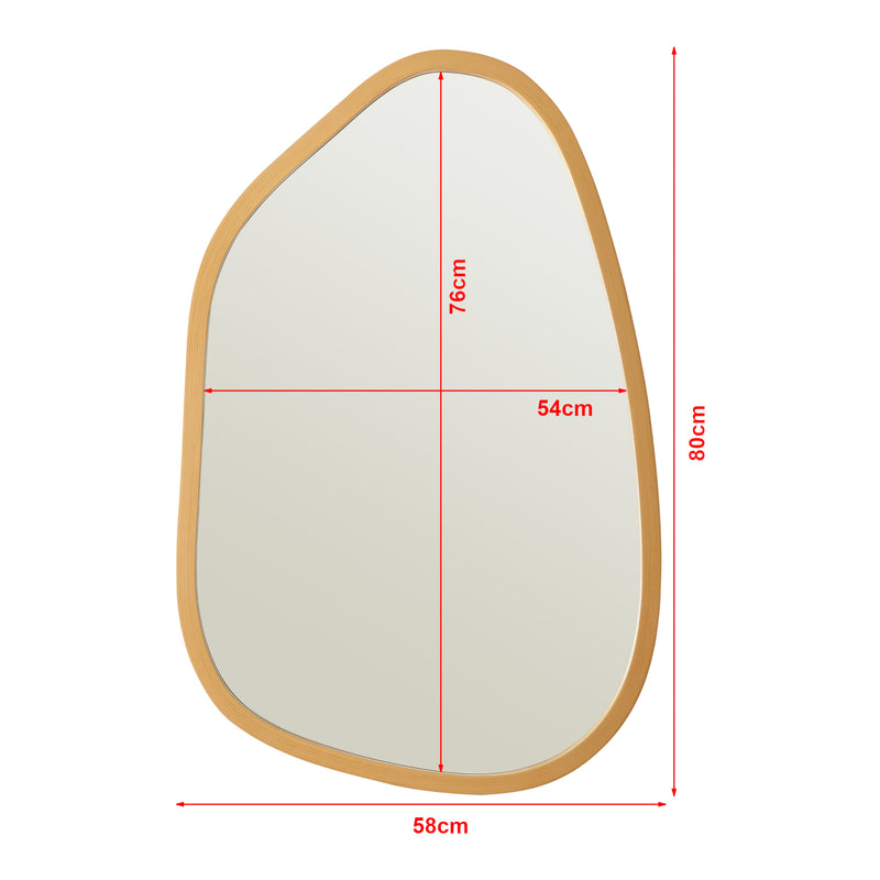 Maatschets [en.casa] Spiegel Filiano hangend 80x58 cm - 2 varianten